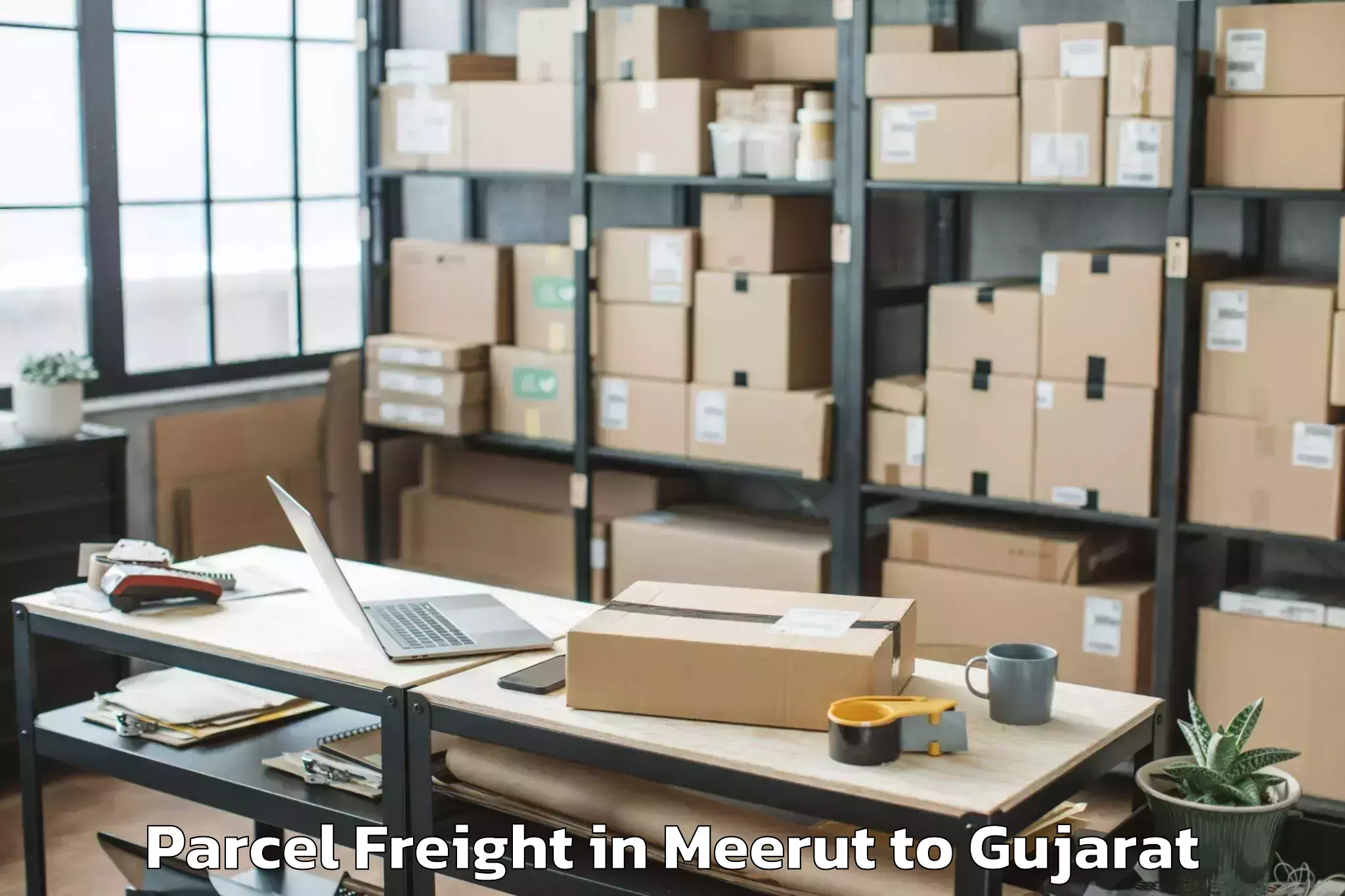 Meerut to Chotila Parcel Freight Booking